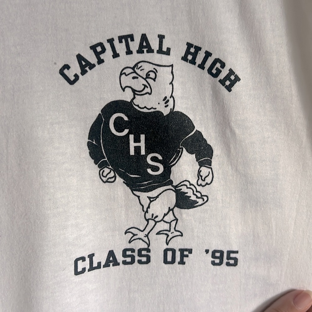 CHS Capital High class of ‘95 single stitch tee shirt Sz. Large - Picture 14 of 17